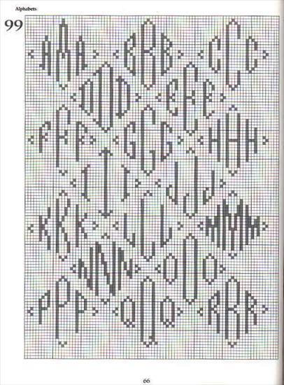 FILET -   WZORY - 101 Filet Crochet Charts 66.jpg