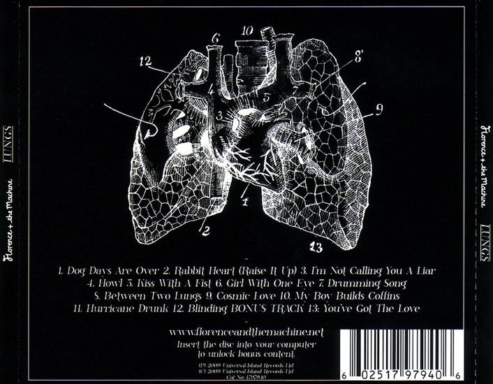 Florence And The Machine - Lungs - Florence And The Machine-Lungs Back.jpg