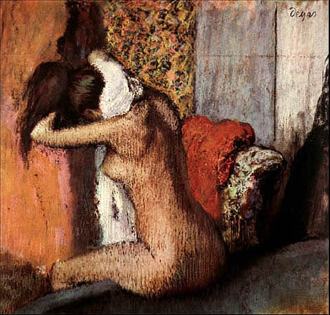 Degas - degas - after bath, woman drying her nape.jpg