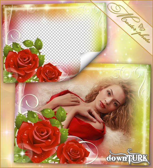 część 19 - Romantic frame for Photoshop - Morning Rose by master-photo.jpg