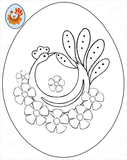 Wielkanocne kolorowanki - WIELKANOC jajka - kolorowanka 25.gif