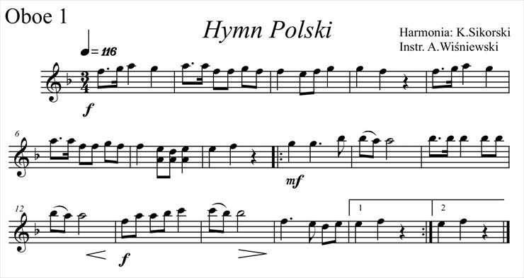 Hymn RP - ins. Wiśniewski F- dur - Finale 2005 - Hymn Polski.partytura - 003 Oboe 2.jpg