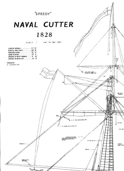 Cutter HMS Speedy 1828 - Planes 001.tif