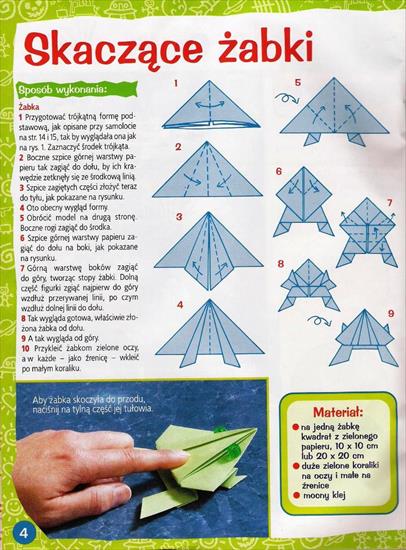 origami i inne - origami - skaczące żabki.jpg