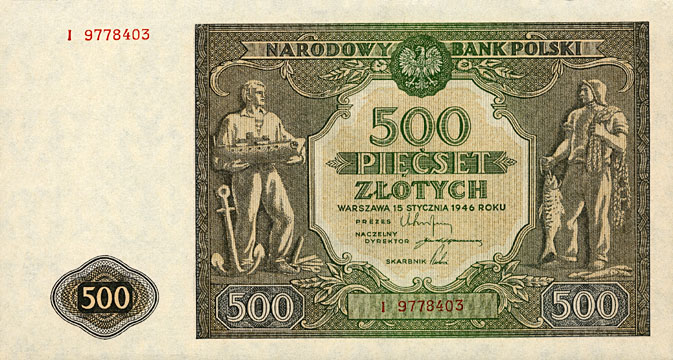 banknoty,monety polskie i nie tylko - 500zl1946A.jpg