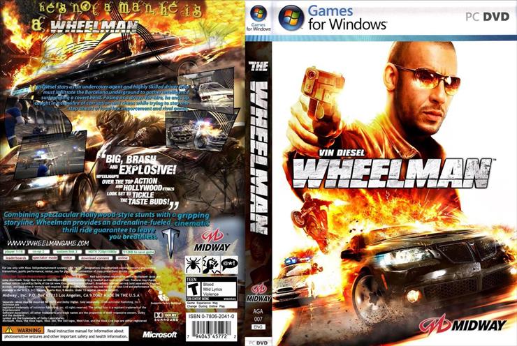 Okładki Płyt DVD i CD Gier PC - Wheelman_Custom-cdcovers_cc-front.jpg