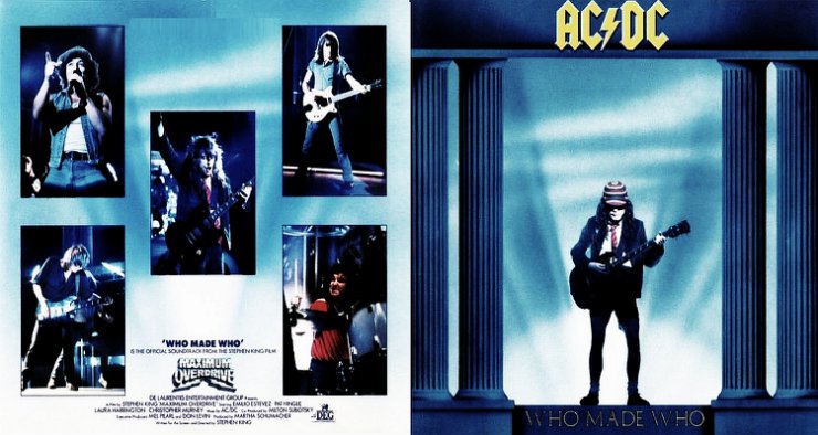 ACDC - 1986 Who Made Who Is the Official Sundtrack From Stephen King Film - ACDC - 1986 Who Made Who -Frontal.jpg