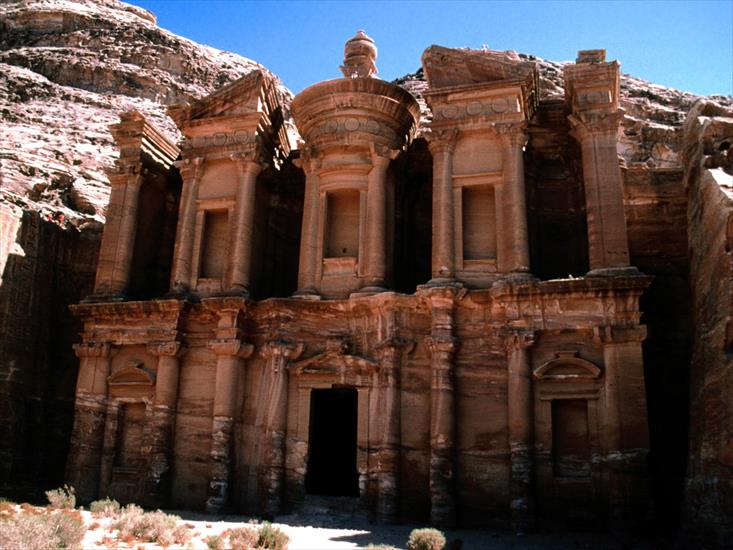 Sławne   miejsca - Petra Gorge Monastery, Jordan.jpg