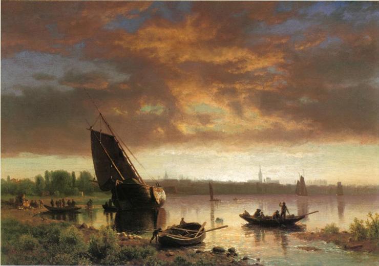 Albert Bierstadt 1830-1902 - Harbor Scene 1860 - 1869.jpg