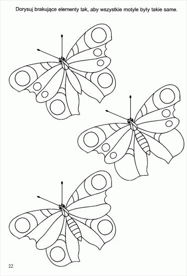 Motyle gąsienice - motyle - kolorowanka 103.GIF