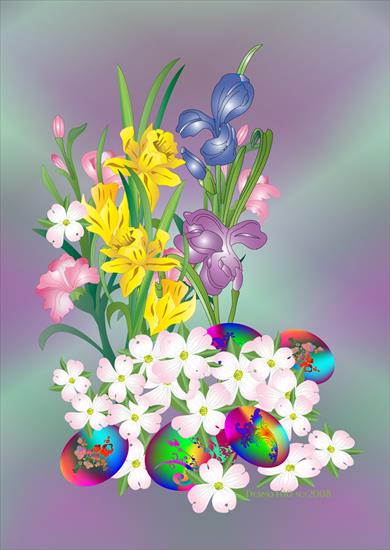 Cliparty - Easter_Eggs_and_Flowers_by_desmo100.png