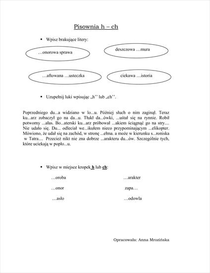Ćwiczenia ortograficzne dla kl. III - Ćwiczenia ortograficzne dla kl. III - 02.bmp
