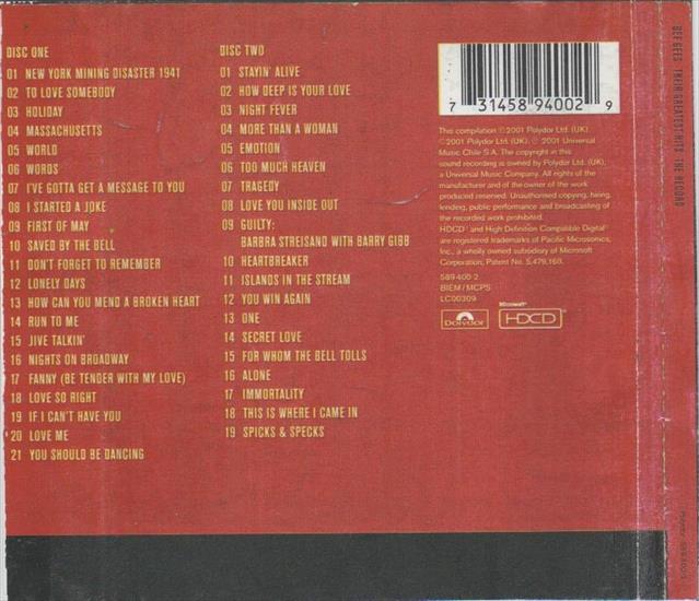 CD1 - Bee Gees - Greatest Hits Back.jpg