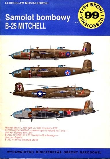 Typy Broni i Uzbrojenia - TBiU-099-Samolot bombowy B-25 Mitchell.jpg