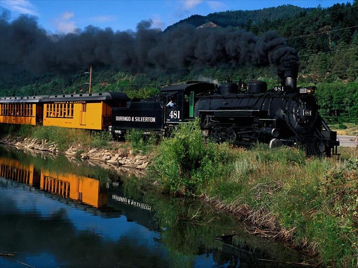 Parowozy - Durango  Silverton Narrow Gauge Railroad, Trimble, Colorado.jpg