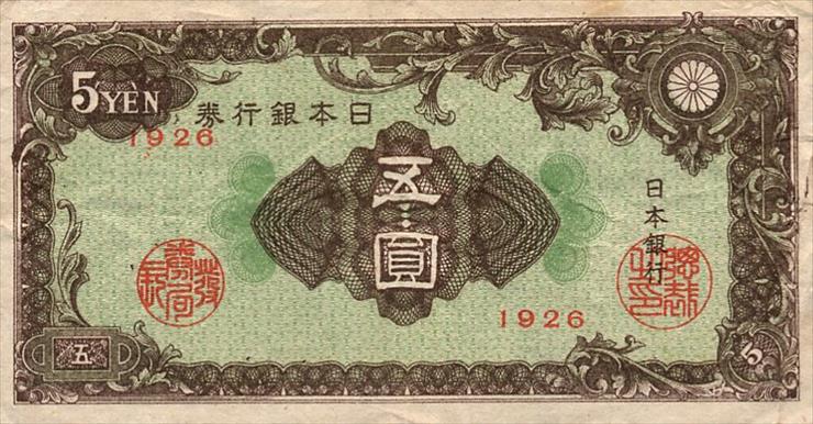 Banknoty Japonia - JapanP86a-5Yen-1946_f.jpg