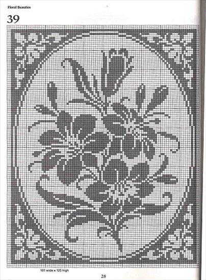 Jednokolorowe rośliny - 101 Filet Crochet Charts 28.jpg