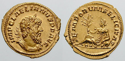 Rzym starożytny -... - 2-18.Moneta z wizerunkiem Laelianusa. Commons Multimedia w Wikimedia Commons.jpg