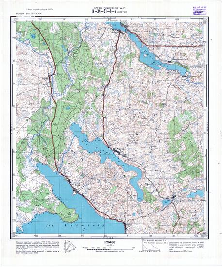 Mapy topograficzne LWP 1_25 000 - N-34-81-B-a_KRZYWE_1954.jpg
