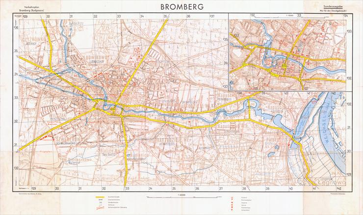 Plany i Mapy Miast przedwojenne - Verkehrsplan_Bromberg_Bydgoszcz_1939.jpg