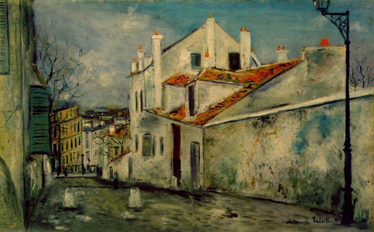 Utrillo, Maurice 1883-1955 - Utrillo La maison de Mimi Pinson - Montmartre, ca 1914, Muse.jpg