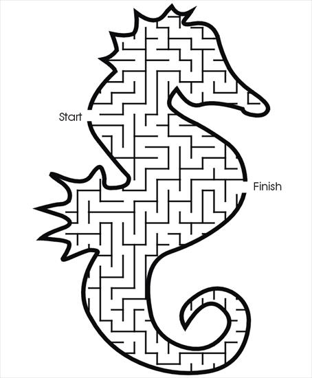 połącz kropki - labirynt - Seahorse-Maze.gif