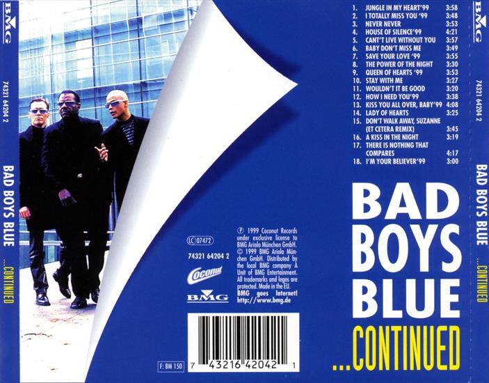 Bad Boys Blue 1999 Continued - Album  Bad Boys Blue - Continued back.jpg