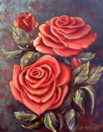 róże - 00 Roze miilosci 40x50 akryl gal4.jpg