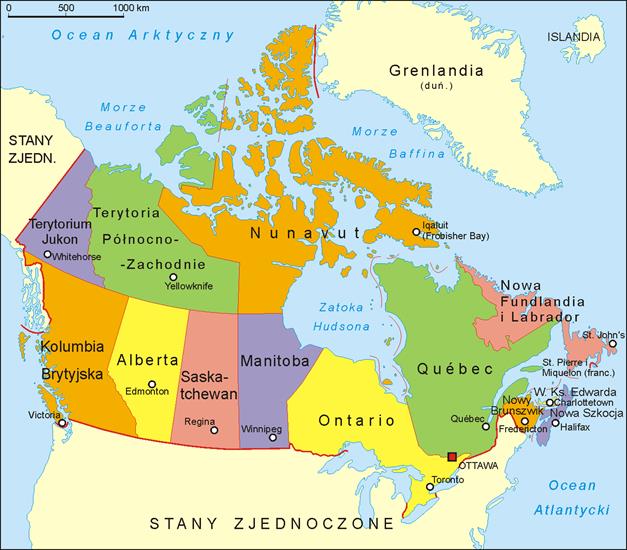 Co warto obejrzec w Zachodniej Kanadzie - Canada_administrative_map_PL.png
