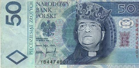 Humor, banknoty na wesoło - Rydzyk.JPG