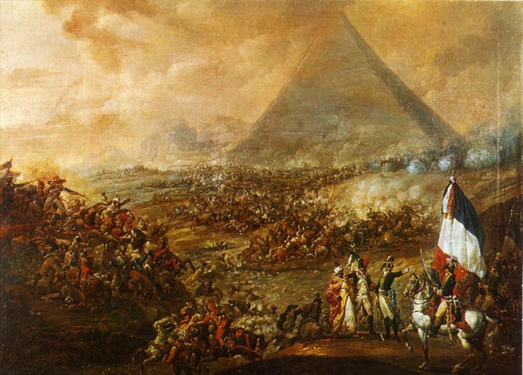 Iconographie De L... - 1798 Bonaparte en Egypte devant les pyramides par Watteau de Lille.jpg