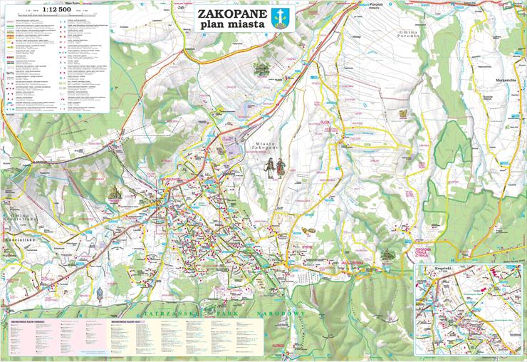 Mapy turystyczne, szlaki - Zakopane i okolice - Mapa turystyczna.jpg