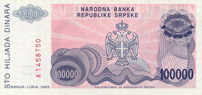 BOŚNIA I HERCEGOWINA - 1993 - 100 000 dinarów Serbów bośniackich b.jpg