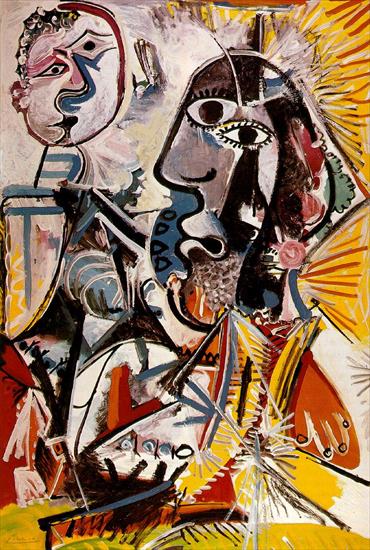 Picasso 1969 - Picasso Grandes ttes. 16-March 1969. 194.5 x 129 cm. Oil on.jpg