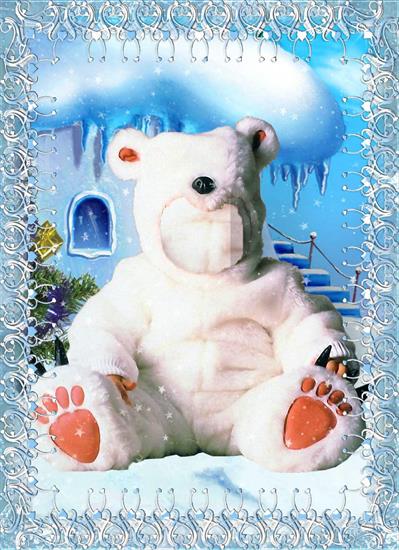 Do zdjęć PSD - dzieci cz 2 - Children template - Small polar bear by Marina1987.jpg