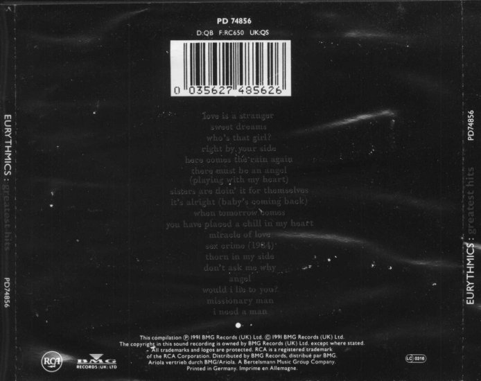 Eurythmics - Greatest Hits - 20 Hinten.JPG